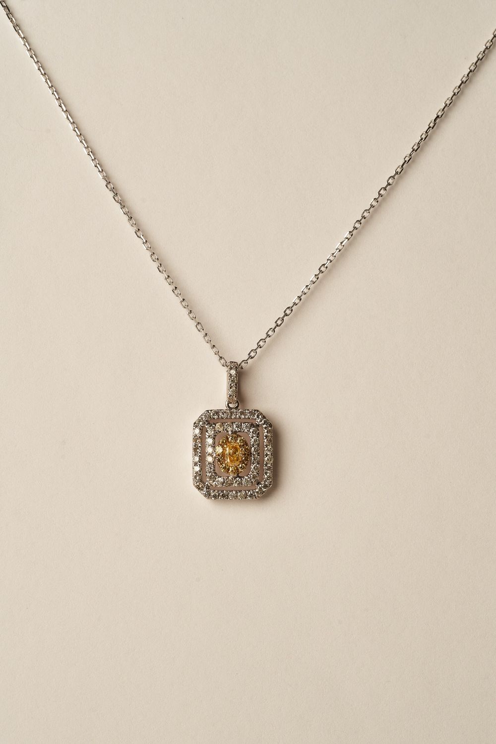 Yellow Diamond Pendant