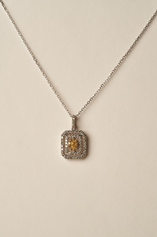 Yellow Diamond Pendant