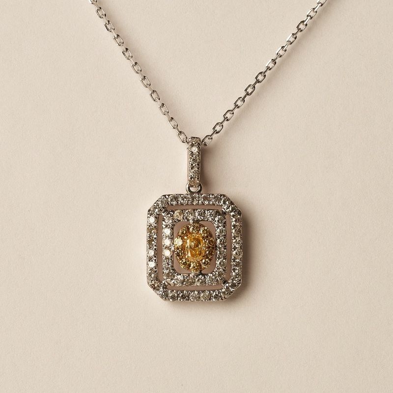 Yellow Diamond Pendant