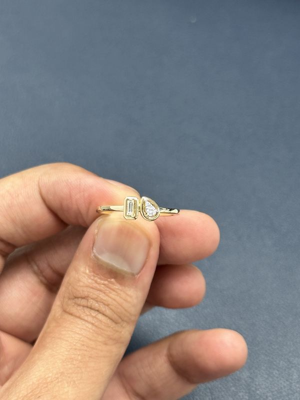 Toi et Moi Bezel Ring