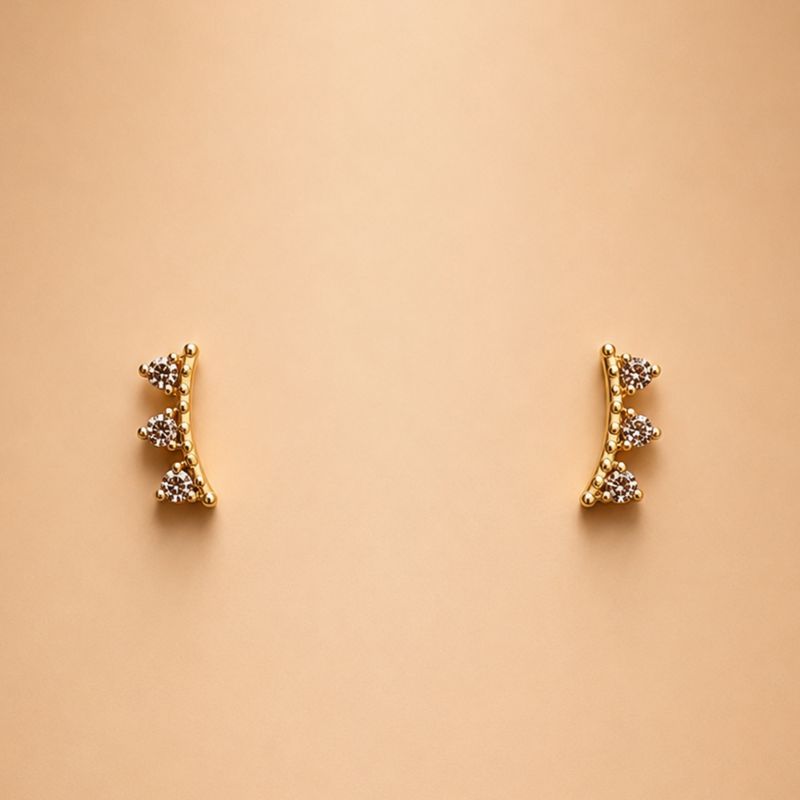 Diamond Spike Studs