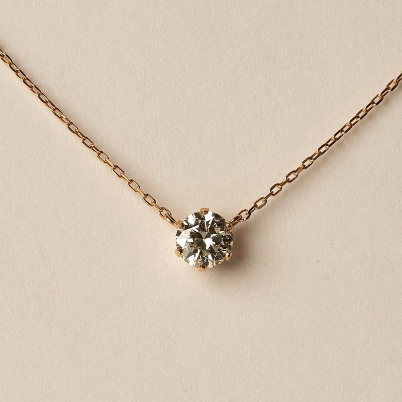 Mini Diamond Pendant Necklace