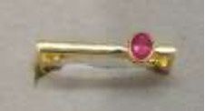 Square Gemstone Ring, Colour: 18KYG OVR SQRE RING- .25cts / G: 1.89g
