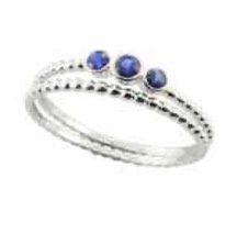 Sapphire Stacking Bands