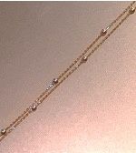 Double Strand Bracelet, Colour: 18KYG BEAD Br- 1.2g