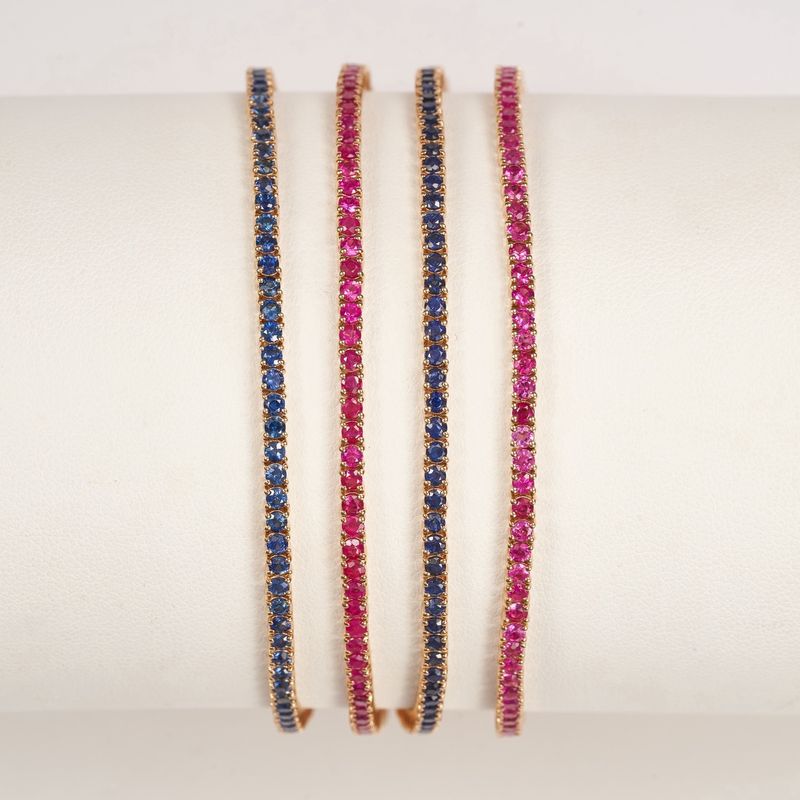 Gemstone Tennis Bracelet