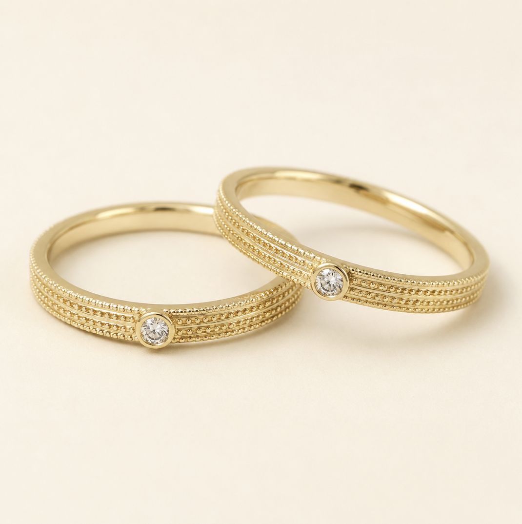 Golden Track Ring