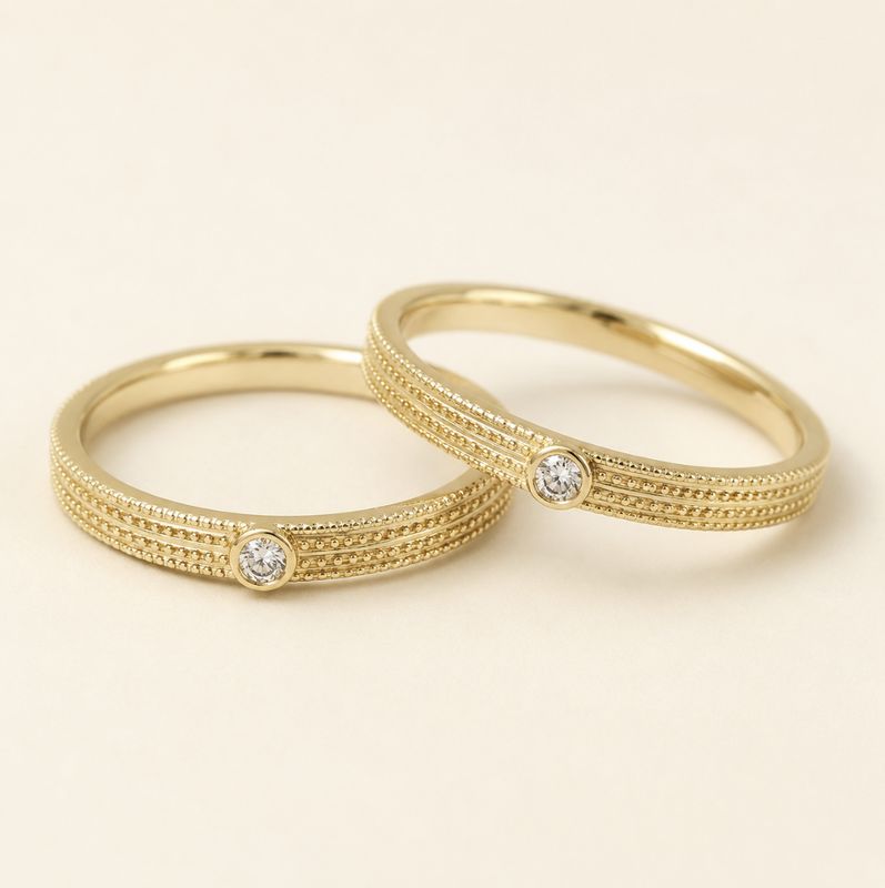 Golden Track Ring