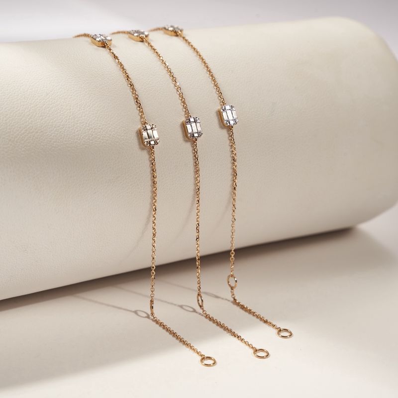 Baguette diamond bracelet