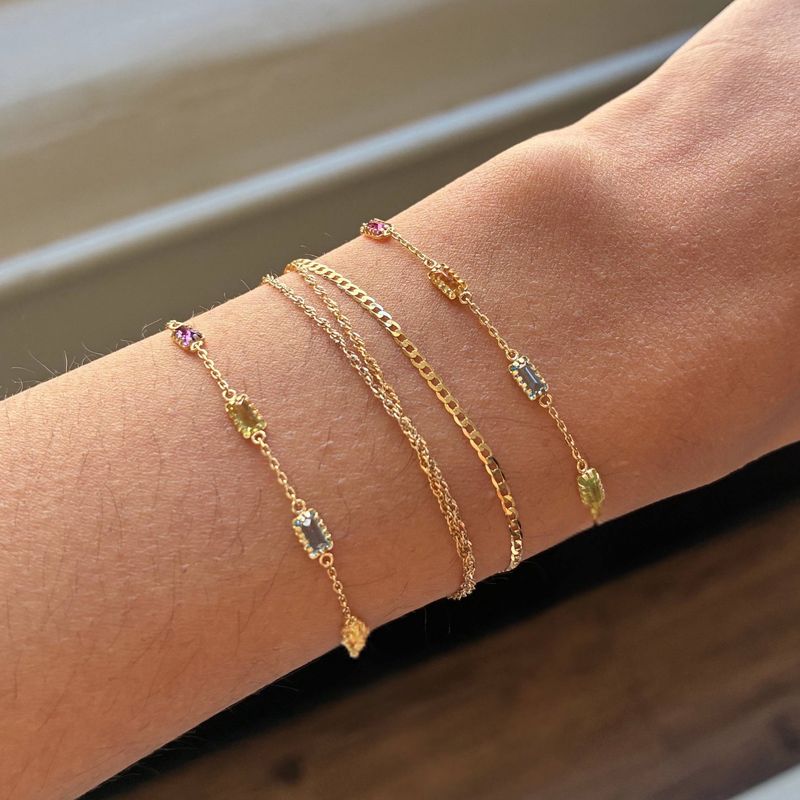 Mini Baguette Multi Bracelet