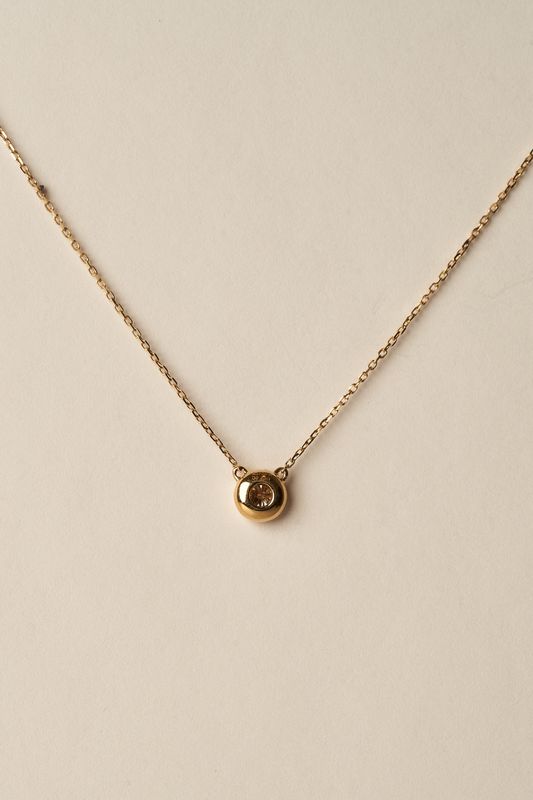 Mini Diamond Bezel Necklace