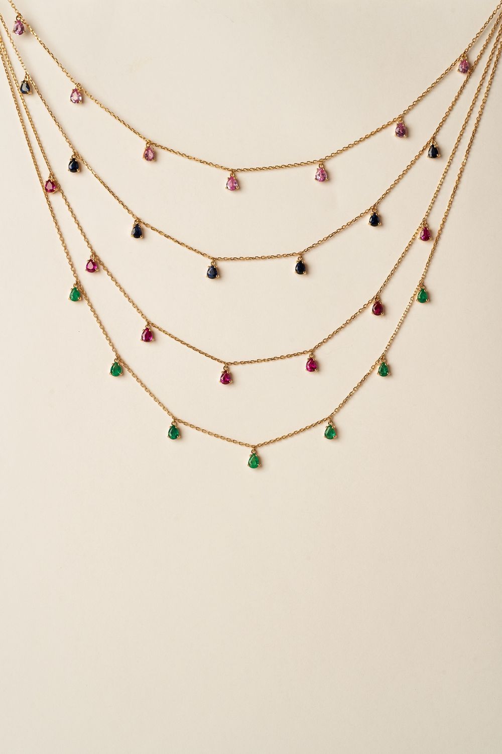 Gemstone Dangle Necklace