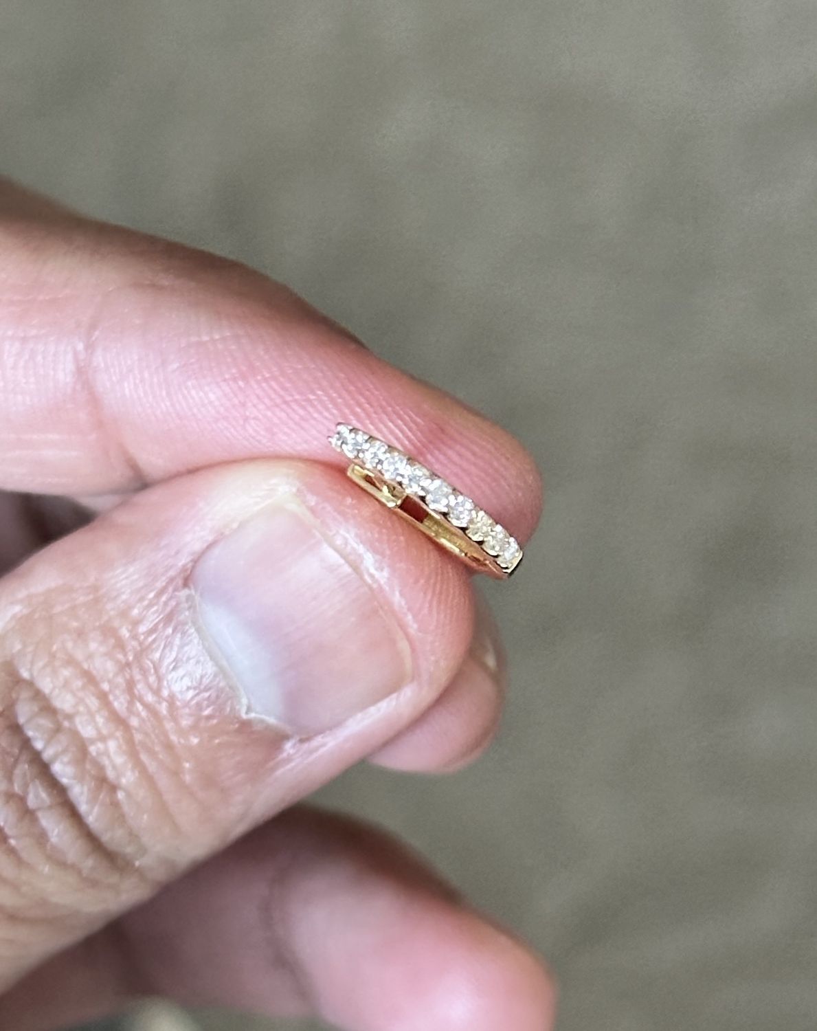 Mini Orbit Hoops, Colour: 18KY Dia-0.22ct/1.86g