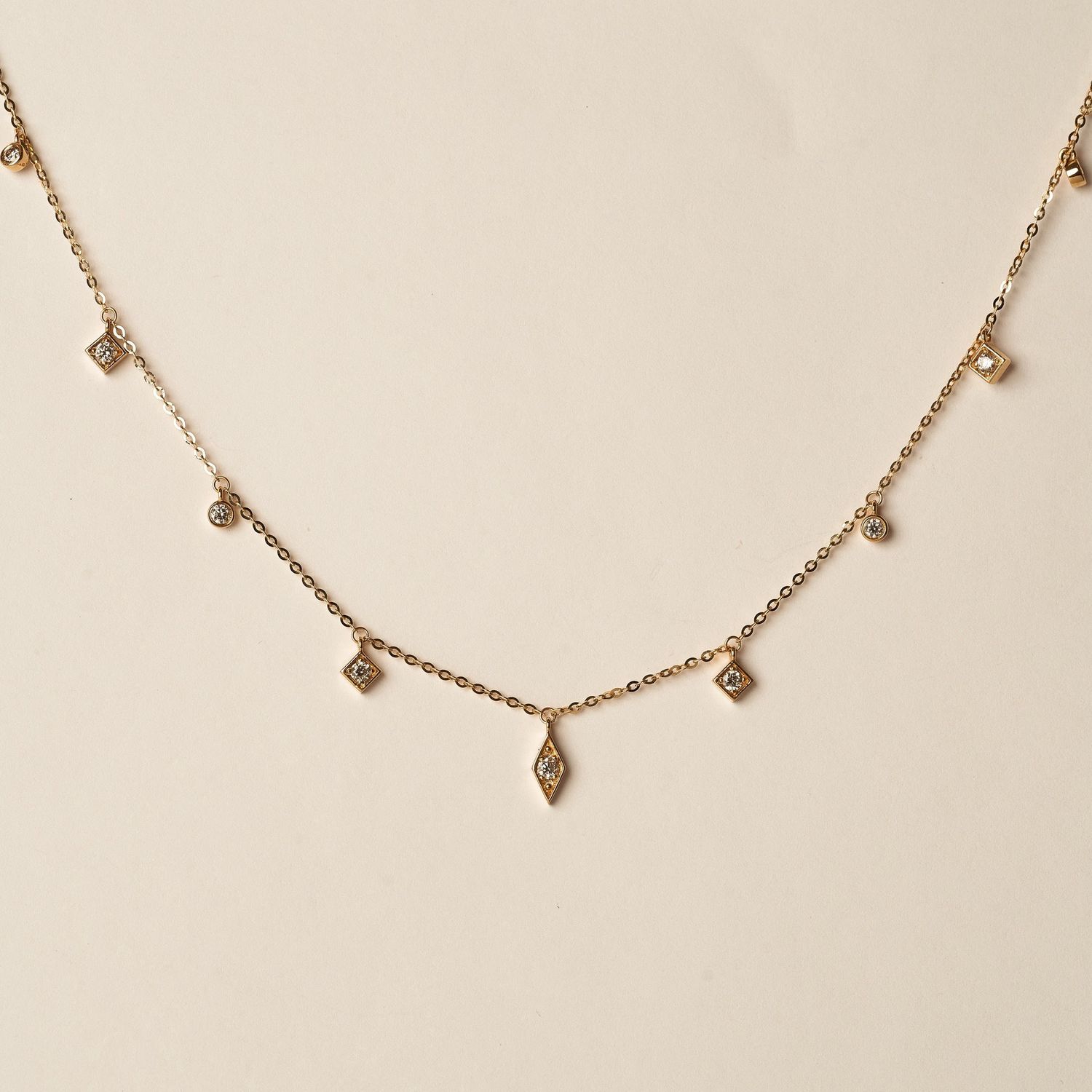 Dangle Diamond Necklace