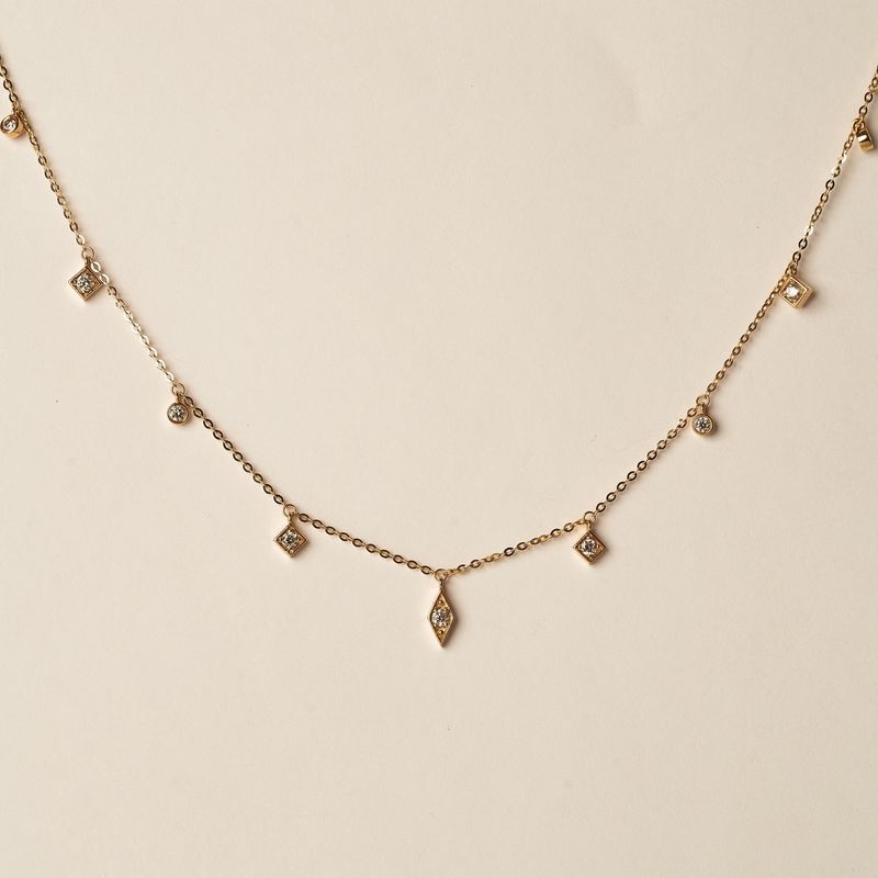 Dangle Diamond Necklace