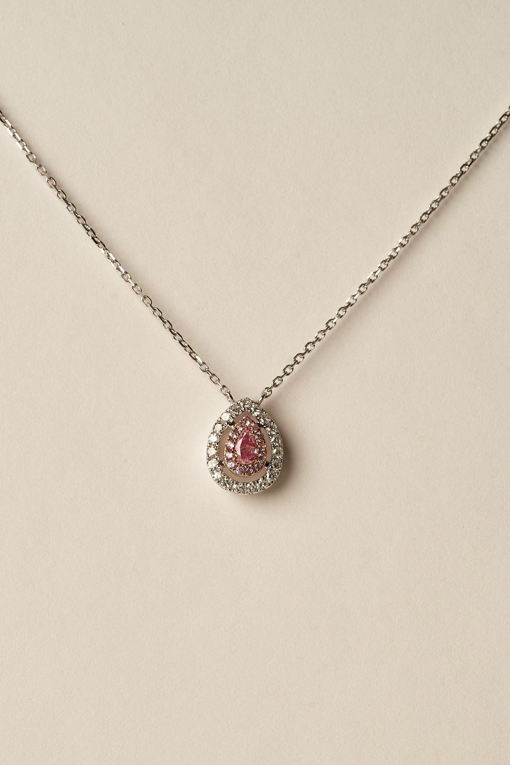 Pink Diamond Pendant Necklace
