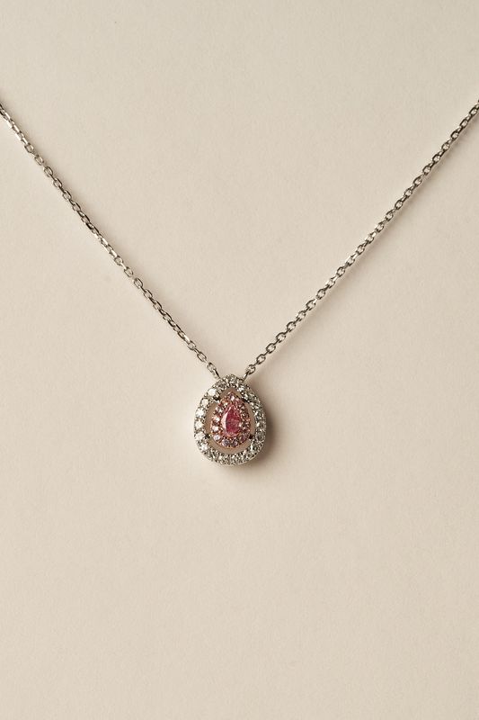 Pink Diamond Pendant Necklace