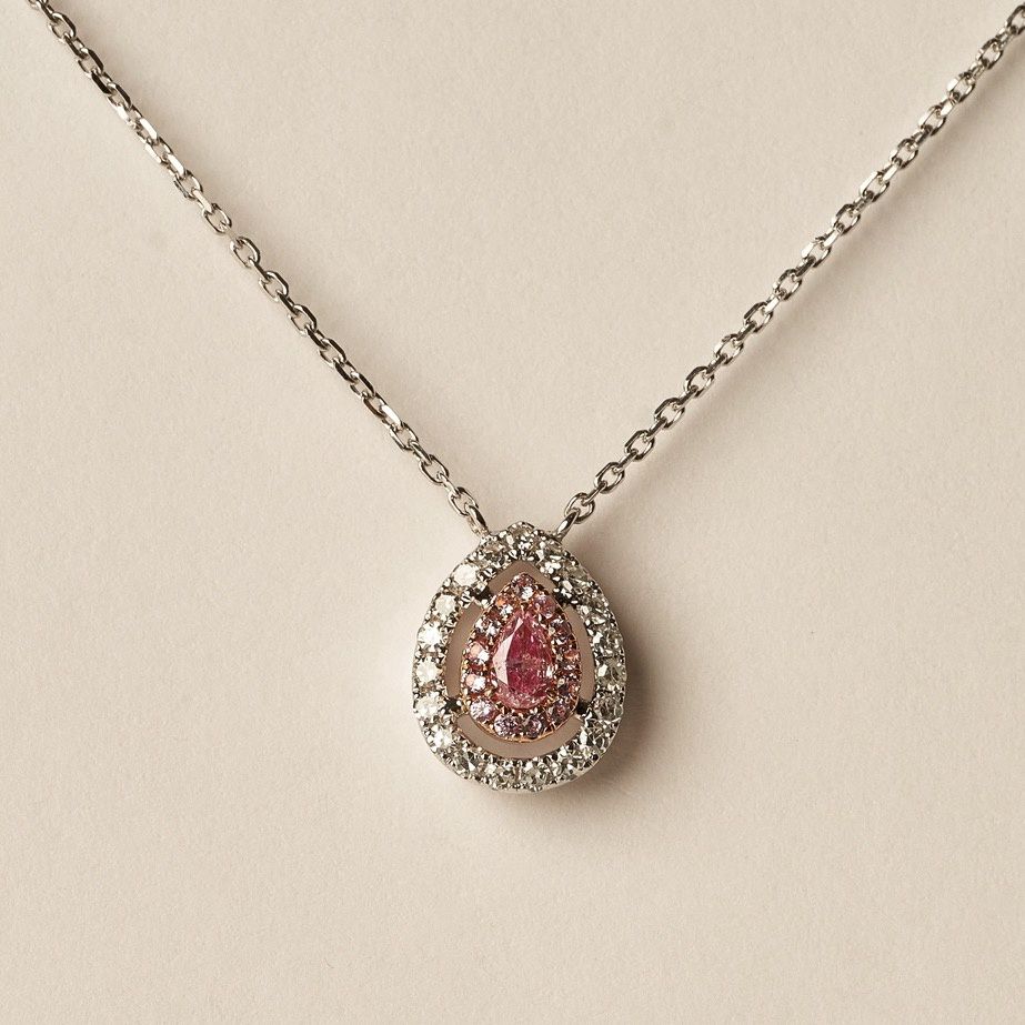 Pink Diamond Pendant Necklace
