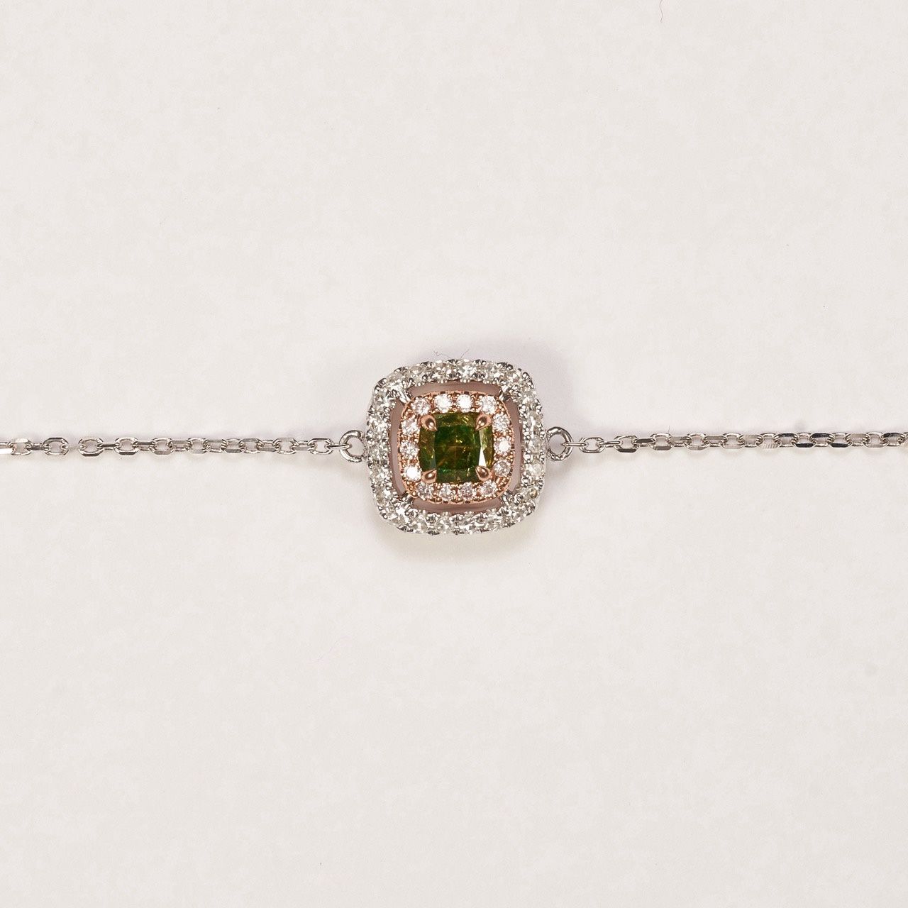 Square Green Diamond bracelet