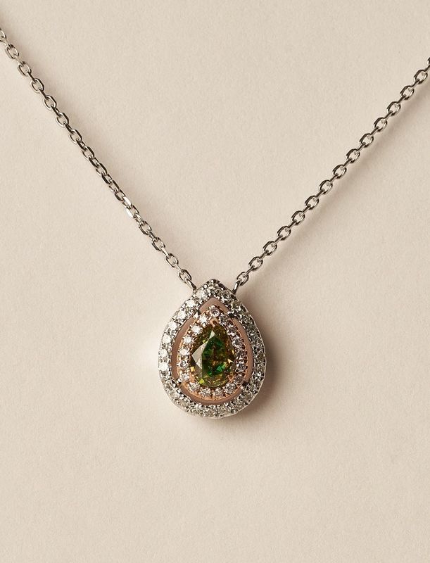 Evergreen Diamond Pendant Necklace