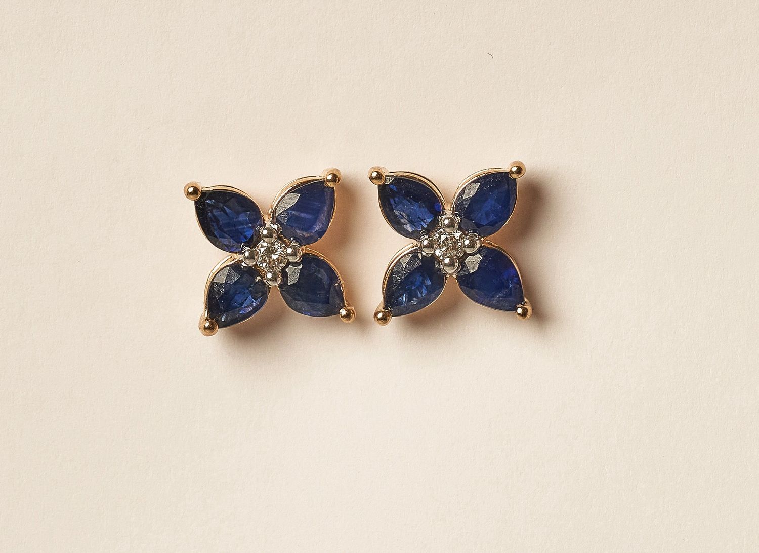 Flower Gemstone Earrings