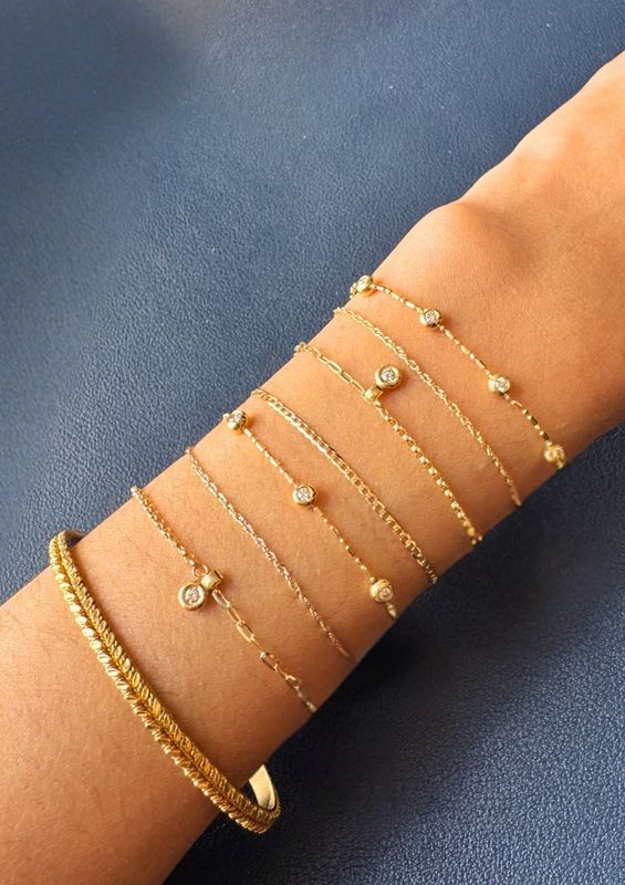 Mini Diamond Station Bracelet
