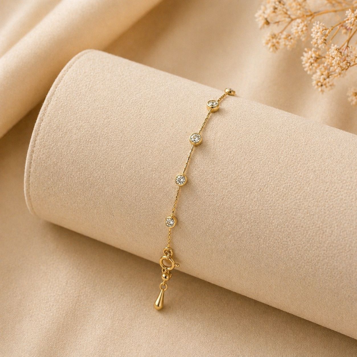 Mini Diamond Station Bracelet