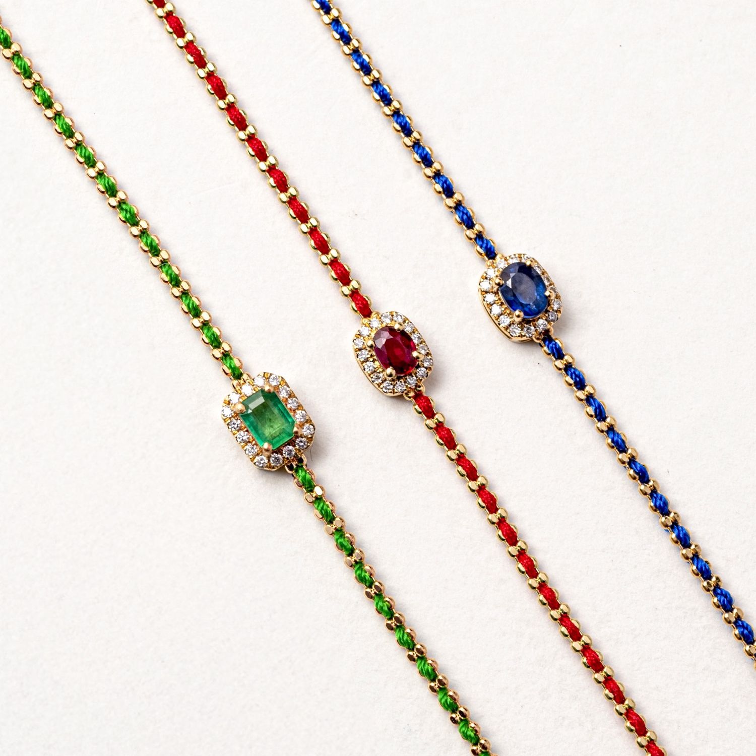 Silk Gemstone Bracelet