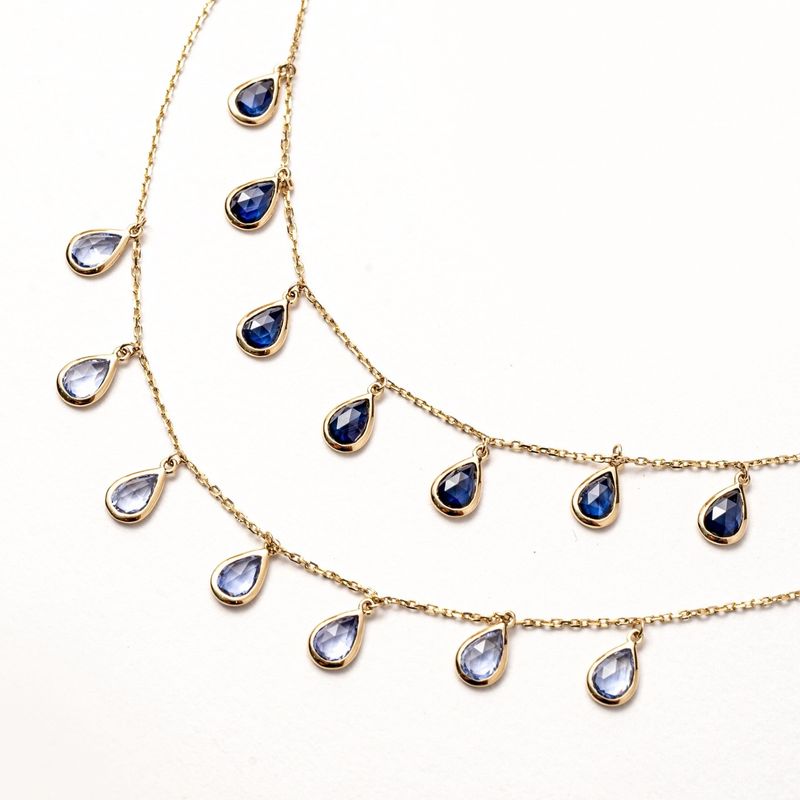 Sapphire Drop Necklace
