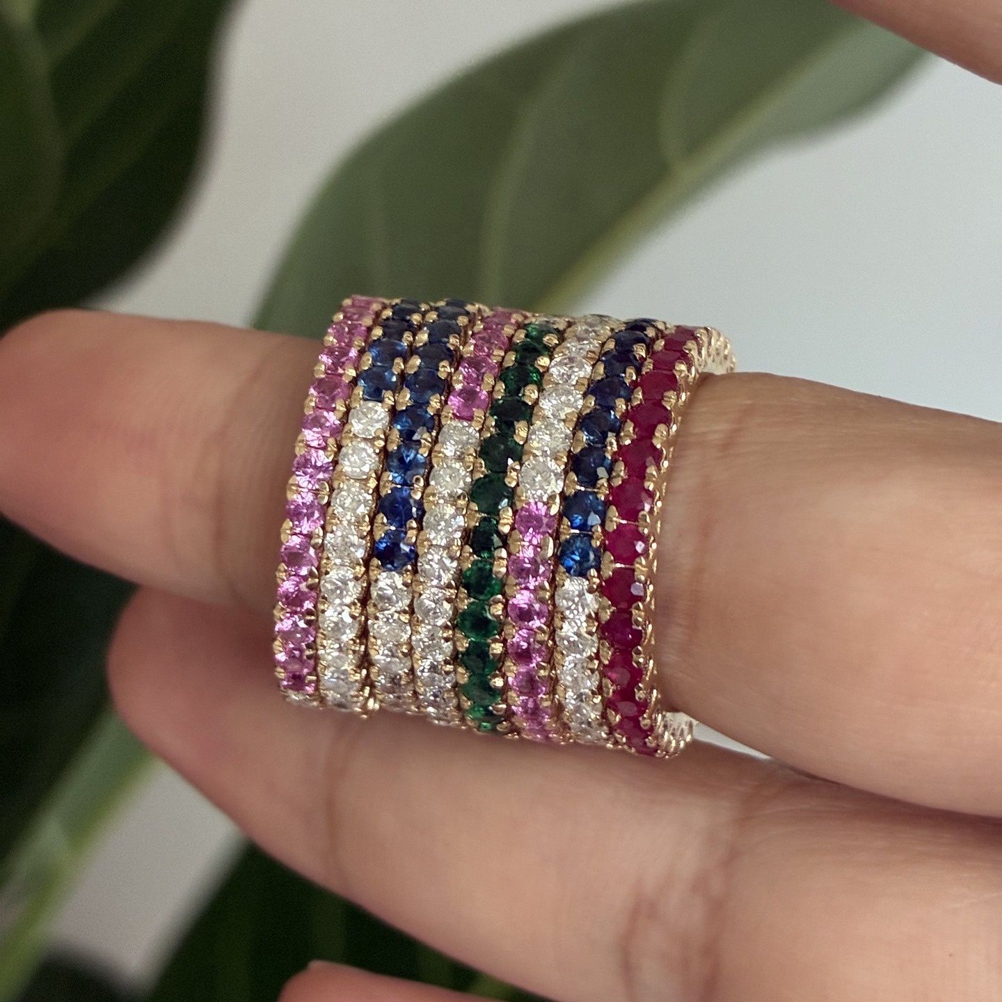 Half &amp; Half Eternity Band