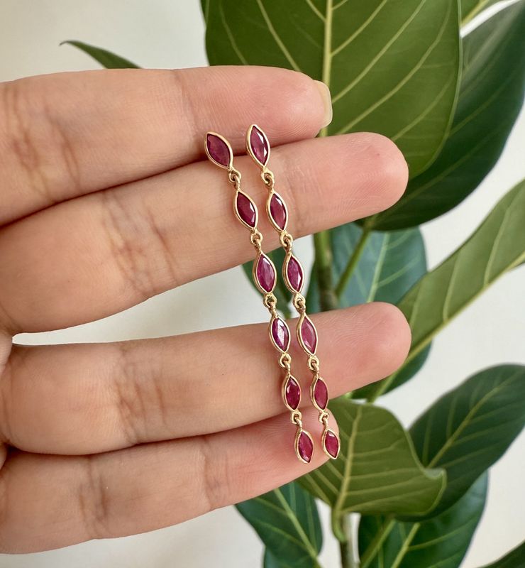 Ruby Marquise Dangle