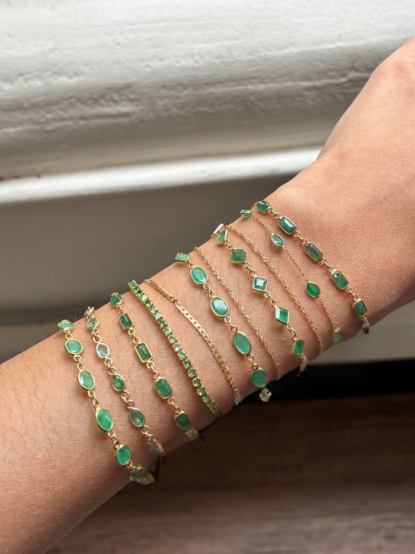 Emerald Princess Link Bracelet
