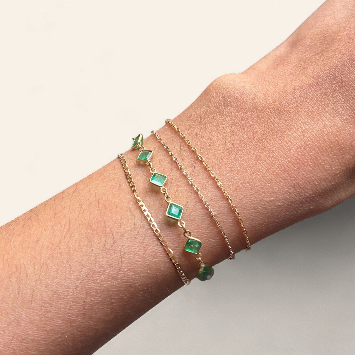 Emerald Princess Link Bracelet