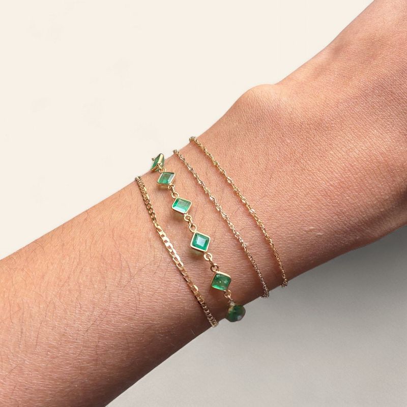 Emerald Princess Link Bracelet