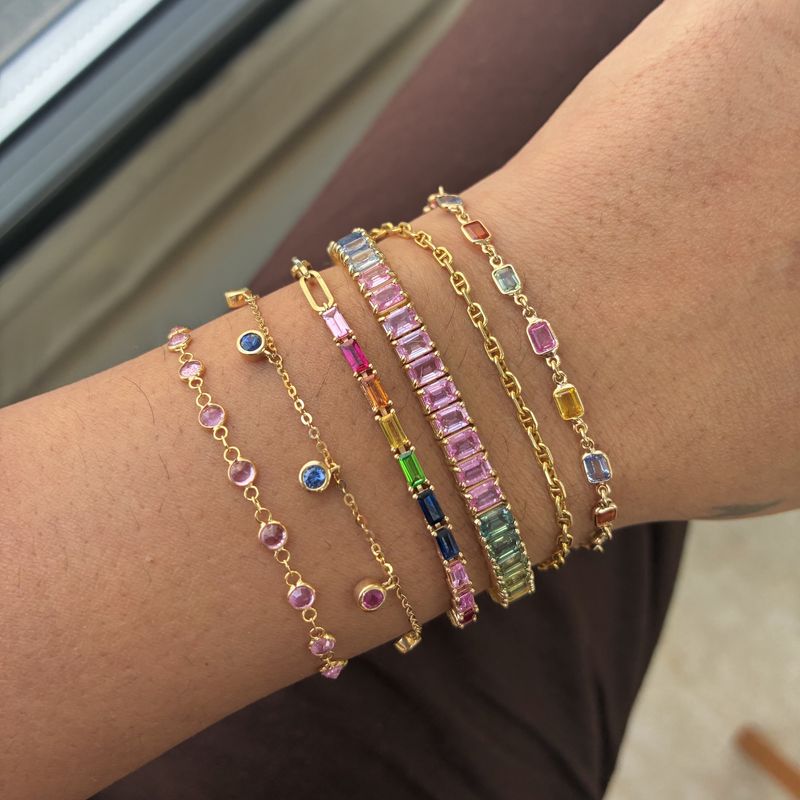 Ombre Sapphire Tennis Bracelet