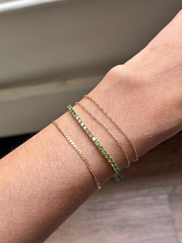 Mini Gemstone Tennis Bracelet
