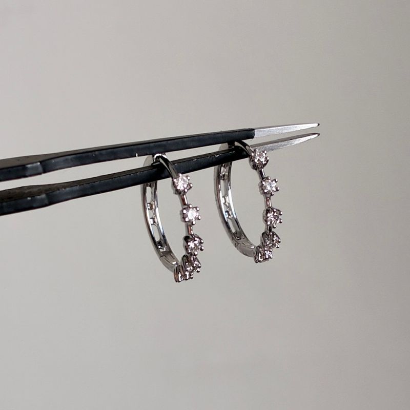 Diamond Mini Hoops