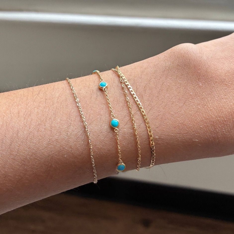 Mini Turquoise Station Bracelet