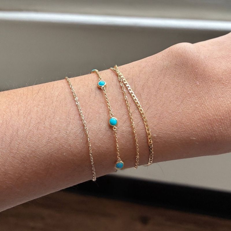 Mini Turquoise Station Bracelet
