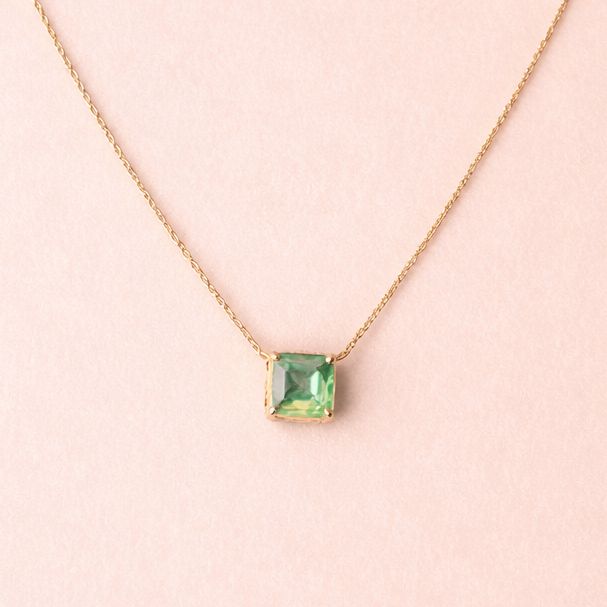 Square Emerald Necklace