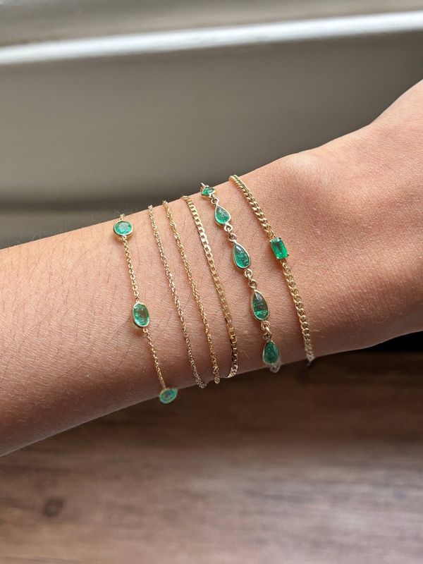 Emerald Cut Mini Bracelet
