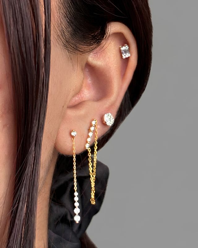 Diamond Drizzle Studs
