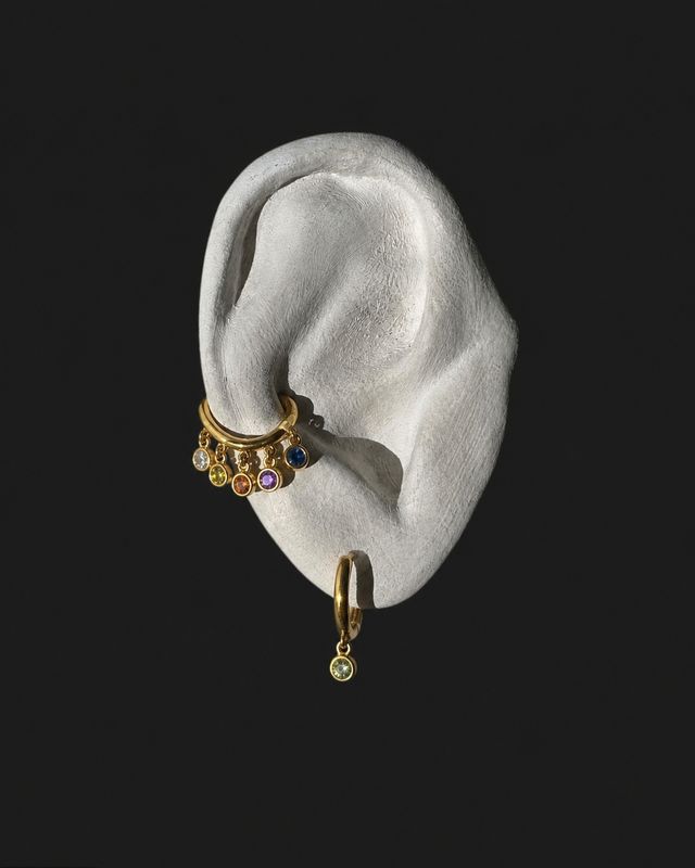 Rainbow Ear Cuffs