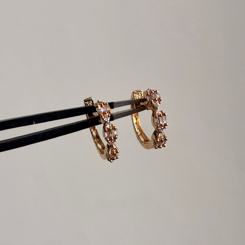 Diamond Illusion Hoops