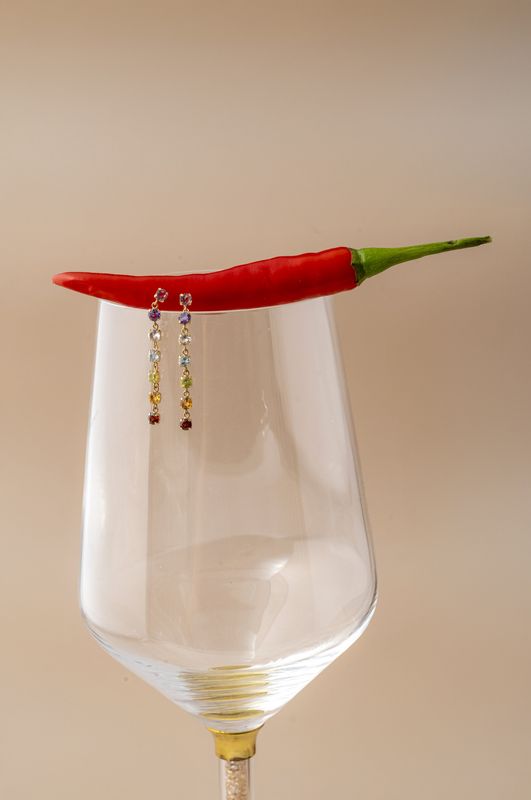 Rainbow Dangle Earrings