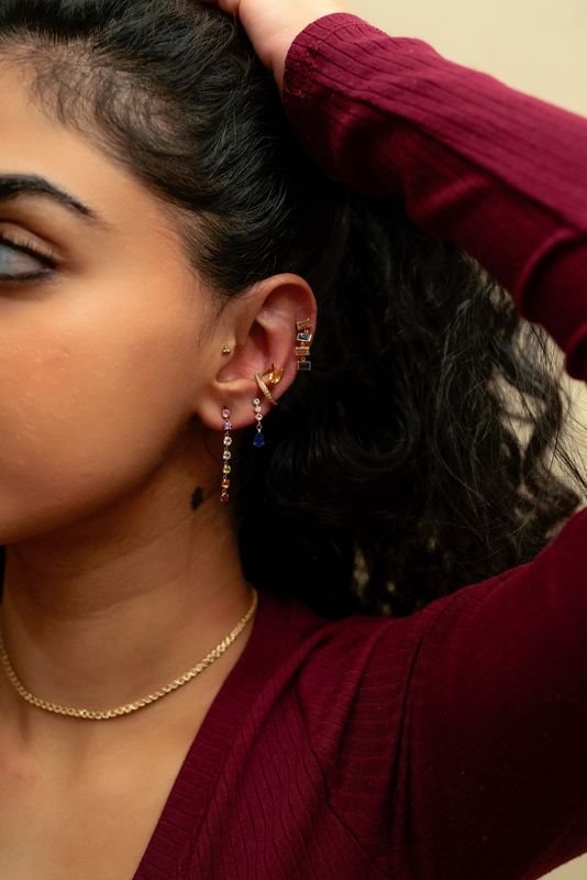 Midnight Sapphire Earrings