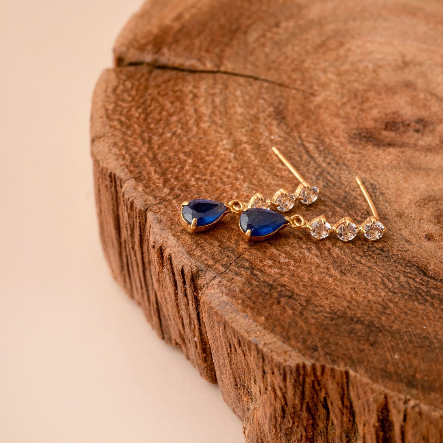 Midnight Sapphire Earrings
