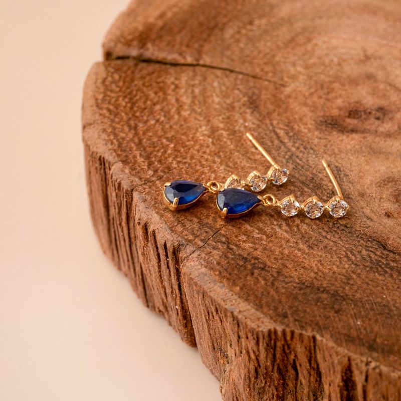 Midnight Sapphire Earrings
