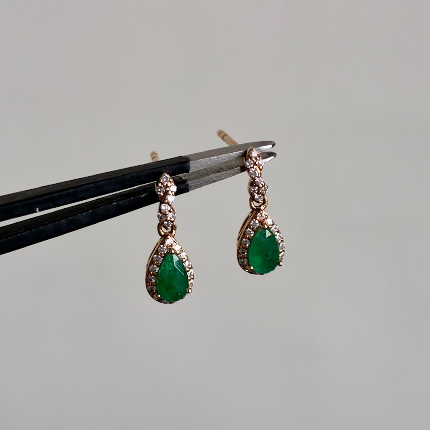 Emerald Princess Drop Earrings