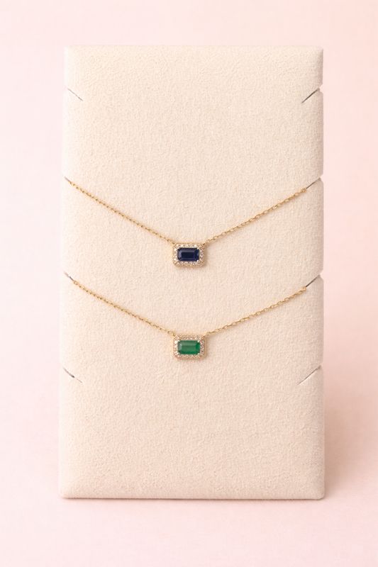 Solitaire Gemstone Necklace